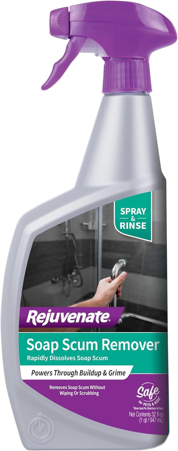 Rejuvenate Soap Scum Remover, 32 Ounces, Easily Dissolves Soap Scum Without Scrubbing | Amazon (US)