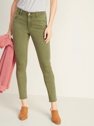 Mid-Rise Pop-Color Rockstar Super Skinny Jeans for Women | Old Navy (US)