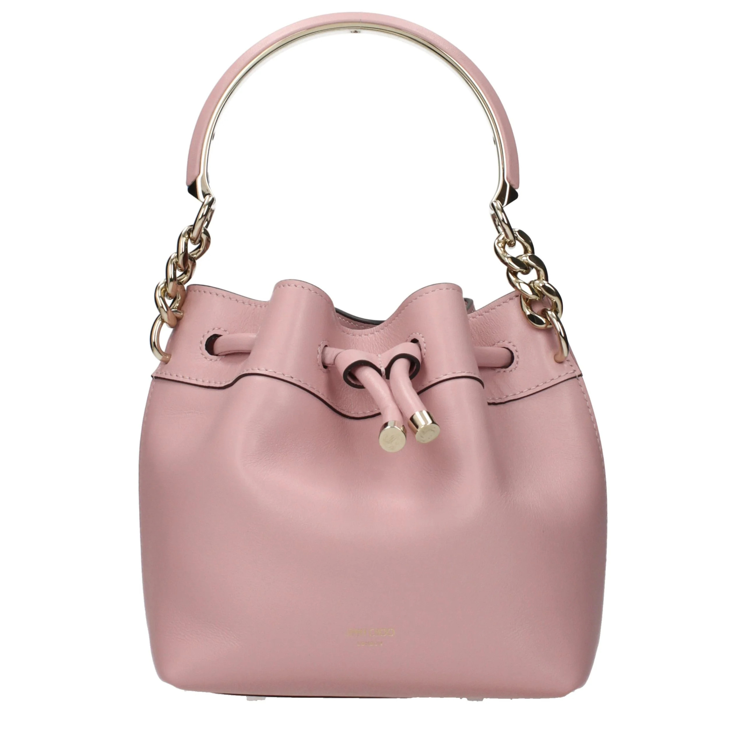 Jimmy Choo Pink Leather Handbag | VAZLUXE