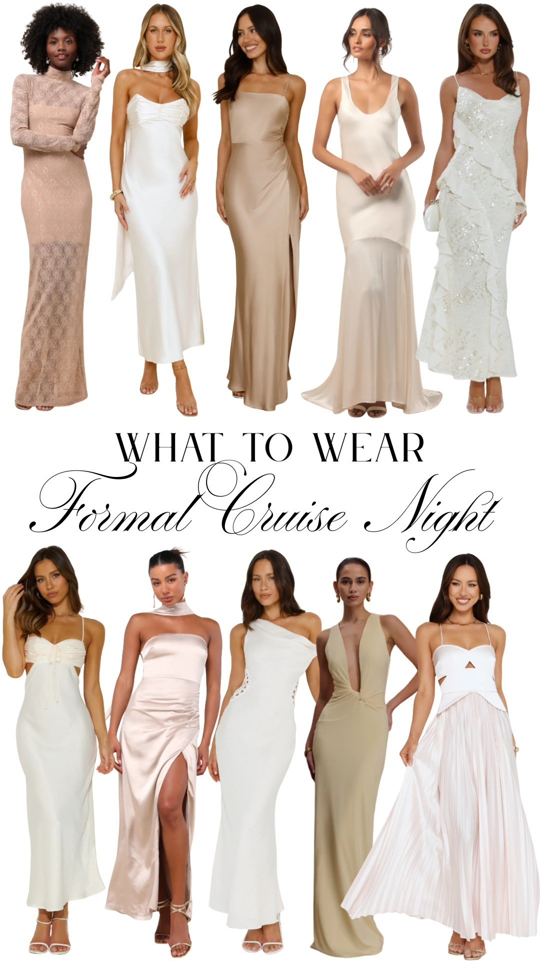 What to Wear for Formal Cruise Night Formal night on a cruise is your moment to shine — elegant dinners, live music, and that glamorous “captain’s dinner” energy. Think of it as a floating red carpet! 🌊💃Here’s how I style my look for Formal Cruise Night:👗 A chic floor-length dress or elegant midi with a little sparkle.💎 Statement earrings or a sleek bracelet — simple but luxe.👠 Strappy heels (or elegant flats if you’re on deck).👜 A compact clutch to complete the look.You don’t need to spend a fortune to look stunning — I’ve linked cruise formal night dresses under $100 that look way more expensive than they are. From satin slip styles to romantic off-shoulder gowns, each one is perfect for that elegant evening at sea. 🌙✨Shop my favorite picks below and get ready to make waves in style. 🌴⚓formal cruise night dress, cruise formal night dresses, dress for cruise formal night, what to wear cruise formal night dress, captain’s dinner cruise dress, elegant night cruise dress, Elegant Night, evening gown cruise ship formal night, cruise ship formal wear women dress, what to wear on formal night on cruise, cocktail dress cruise formal night. #FormalCruiseNight #CruiseStyle #CruiseOutfitInspo #CruiseNightDress #ElegantCruiseStyle #CruiseVacation #CruiseFormalWear #DressesUnder100 #CruiseFashion

#LTKWedding #LTKFindsUnder100 #LTKHoliday