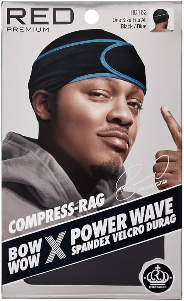 RED Premium Bow Wow X Power Wave Durag, 360 Wave Compression Cap for Men & Women, Adjustable Hook... | Amazon (US)