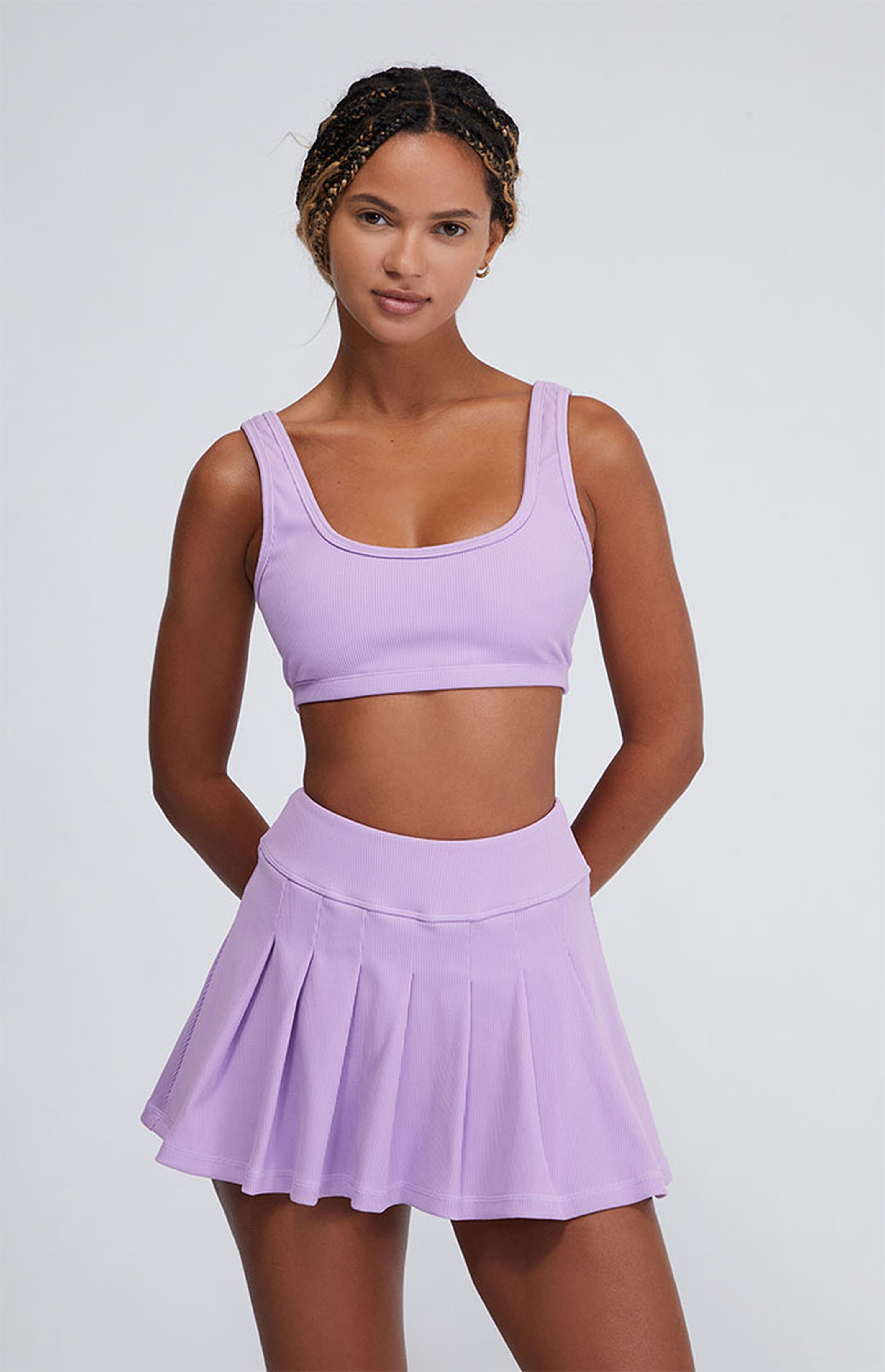 LA Hearts by PacSun Active Club Ribbed Tennis Skirt | PacSun | PacSun