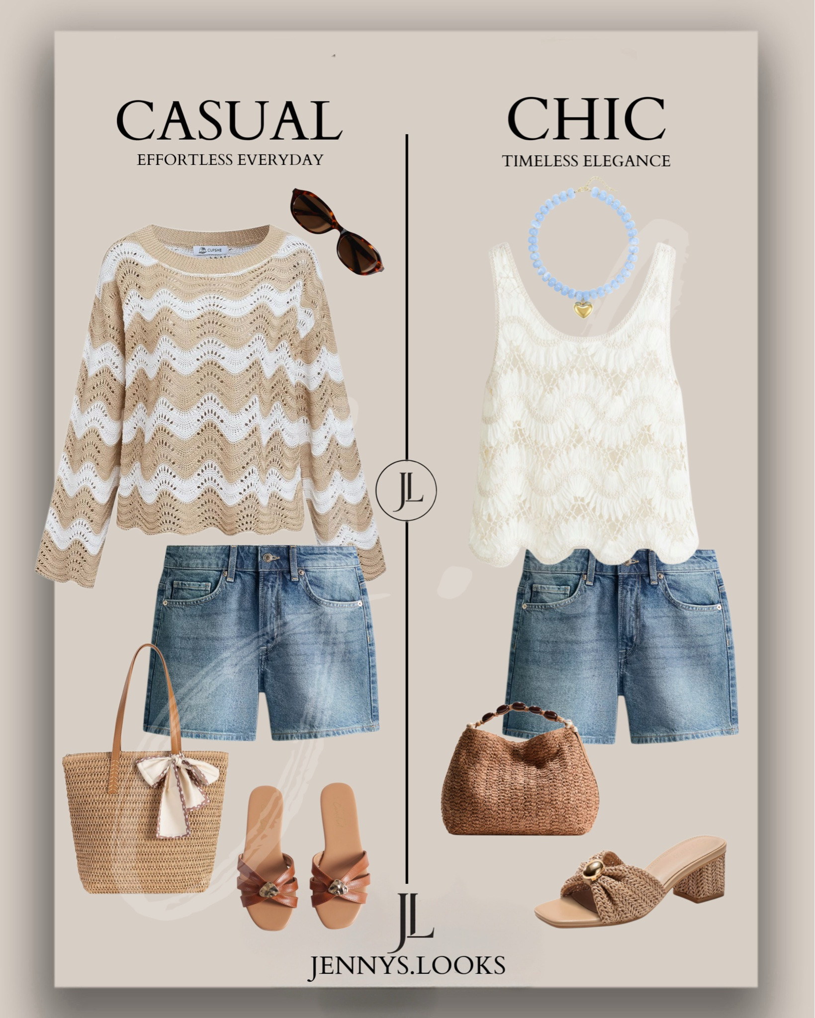 Denim Shorts Summer Styles
•
Here are some of my favorite everyday denim shorts looks 😍

Don't choose your shorts too short and preferably without fringes or holes
So your look doesn't look trendy but chic ♥️

#LTKsummer #LTKtravel #LTKmidsize