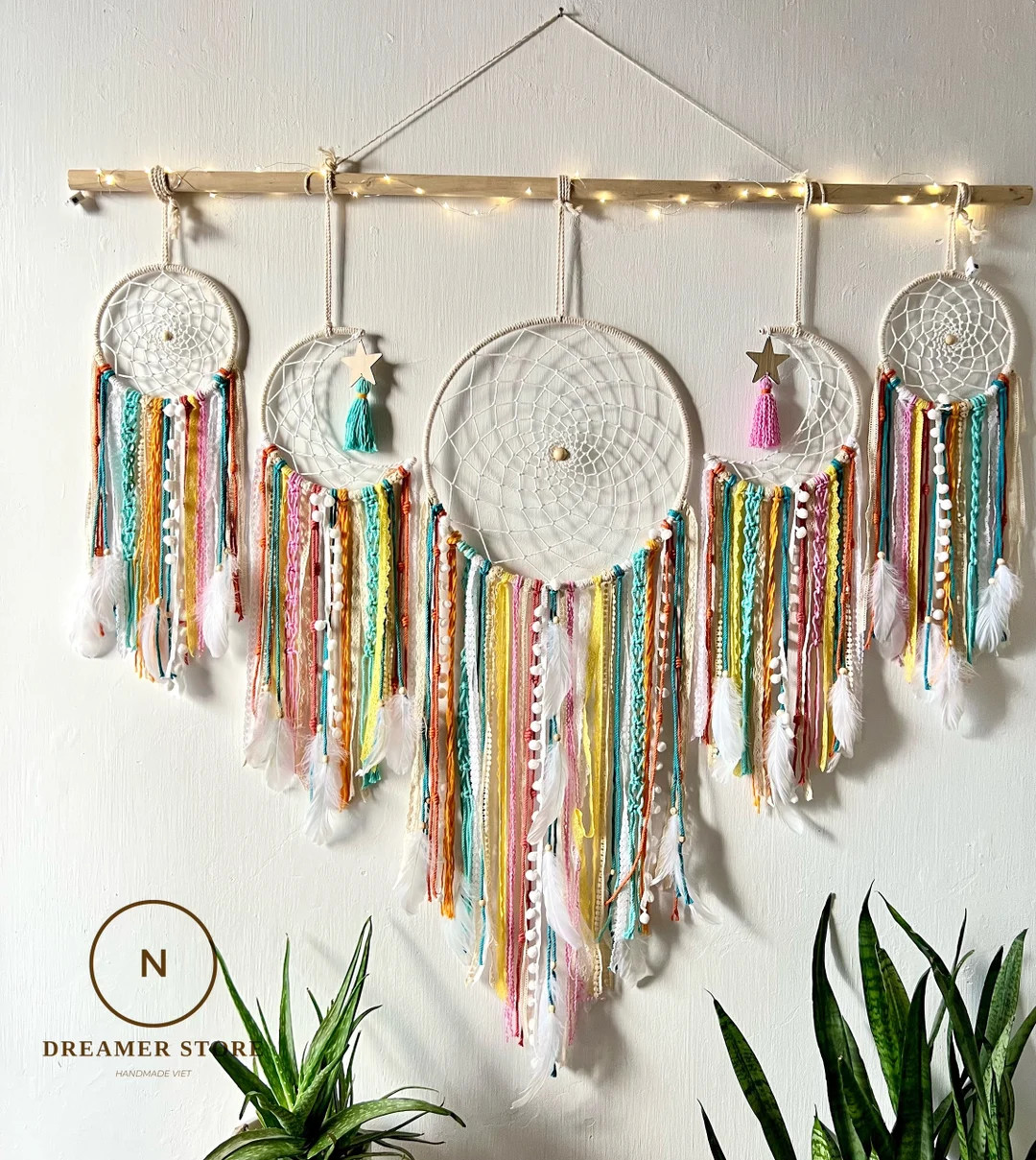 Large Wall Hanging Dream Catcher, Boho Dreamcatcher, Decorating Bedrooms, Baby Bedroom Decoration... | Etsy (US)