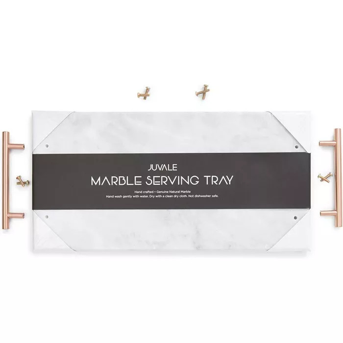 Rectangle Marble Serving Tray, Jewelry Trinket Tray, Perfume Tray, Bathroom Toilet Vanity Tray wi... | Target