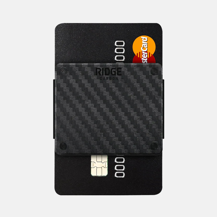 The Ridge Wallet - RIDGE LITE - Carbon Fiber 3k - Silver | Best Buy U.S.