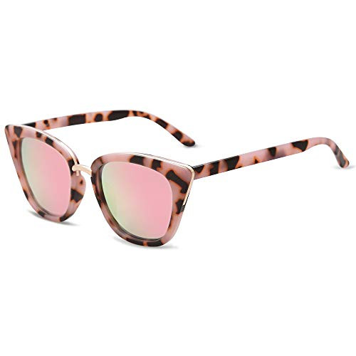 SOJOS Cat Eye Designer Sunglasses Fashion UV400 Protection Glasses SJ2052 with Pink Tortoise Fram... | Amazon (CA)
