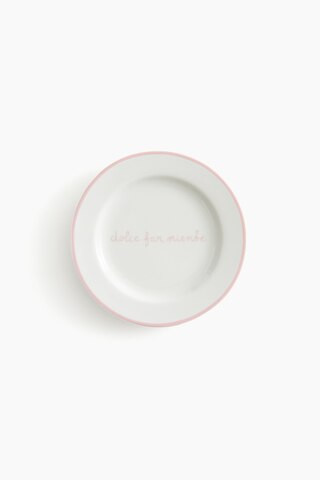 Small motif-detail porcelain plate | H&M (UK, MY, IN, SG, PH, TW, HK)