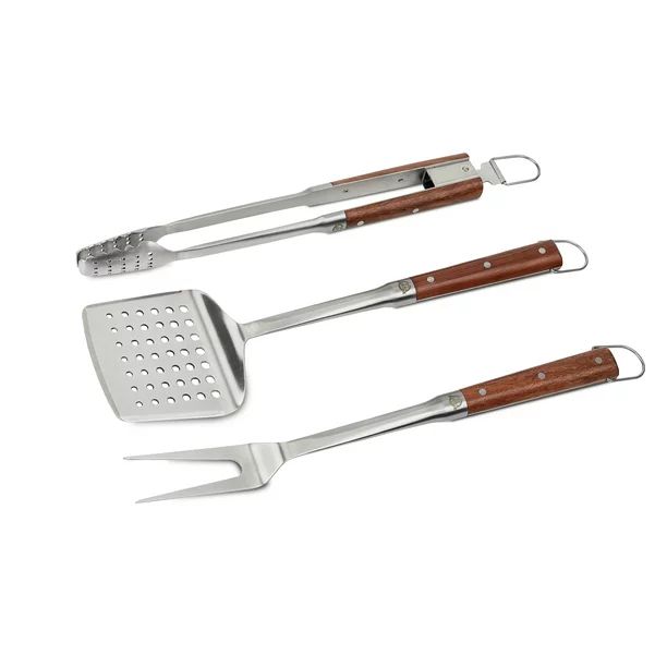 Pit Boss 3 Piece Barbecue Tool Set with Spatula, Tongs, and Fork | Walmart (US)