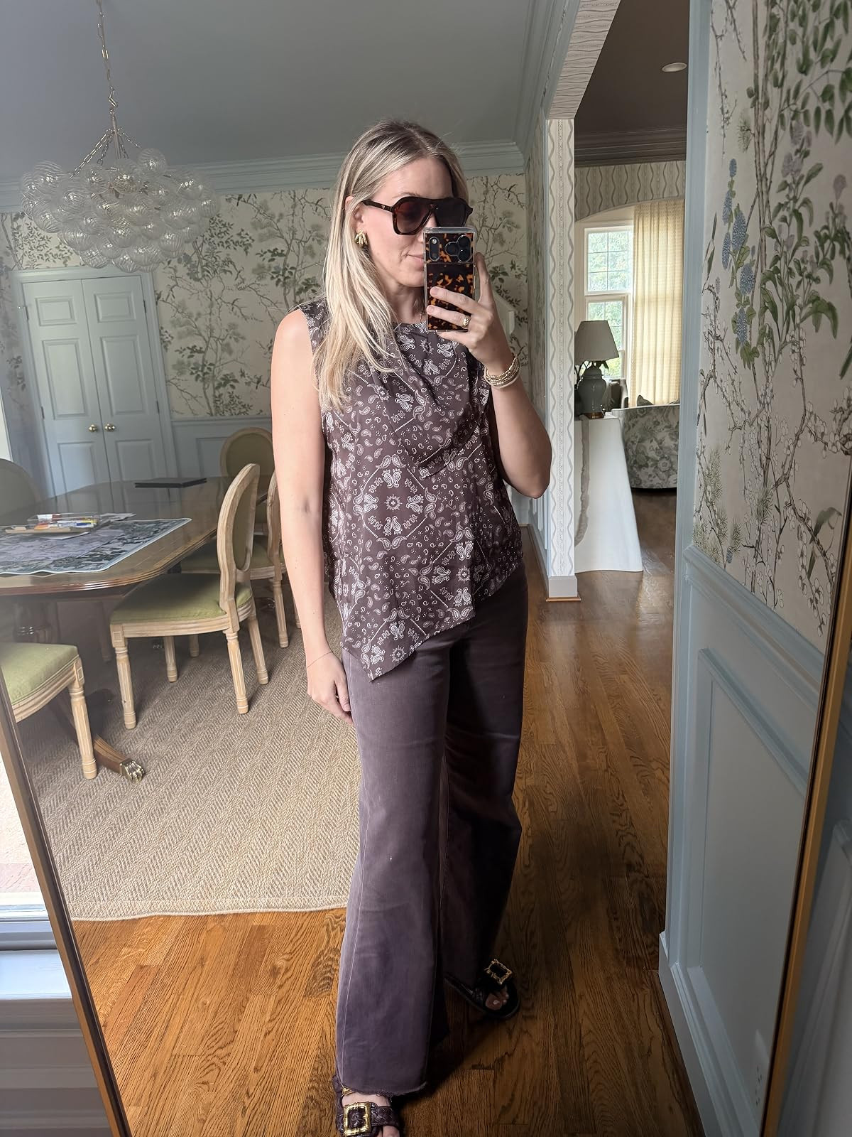 Stylish transition from summer to fall with this blouse and pants combo! Wearing a size medium in the top 

#fallfashion #thesouthernsource #amazonfashion 

 #LTKdayinmylife #LTKootd #LTKstorytime