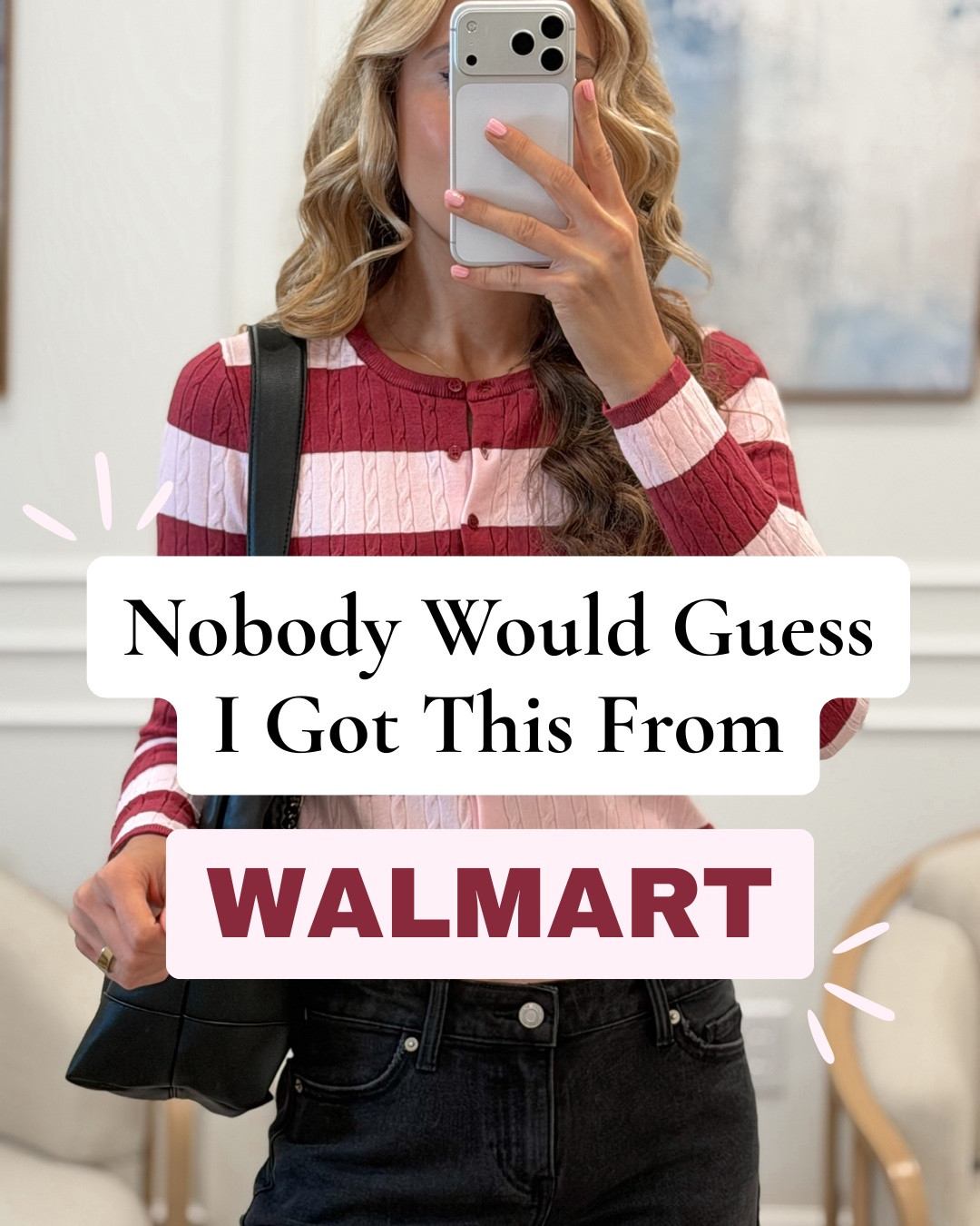Walmart nobody would guess this cardigan is from Walmart 🍒 The red and pink cable knit stripes give it such a high-end feel, and the button-front detail makes it so easy to style. Paired it with black denim and a black shoulder bag for an elevated fall outfit.

True to size!

#LTKootd #LTKSeasonal #LTKSaleAlert