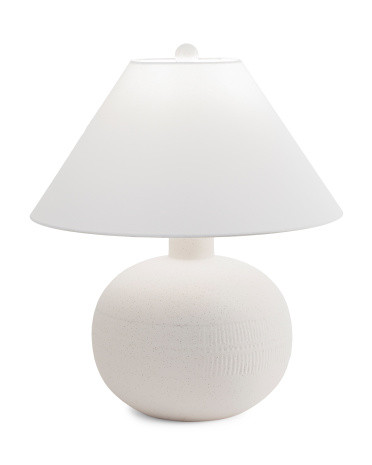 22in Textured Pot Table Lamp | TJ Maxx