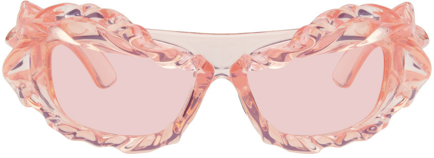 Ottolinger Pink Twisted Sunglasses | SSENSE