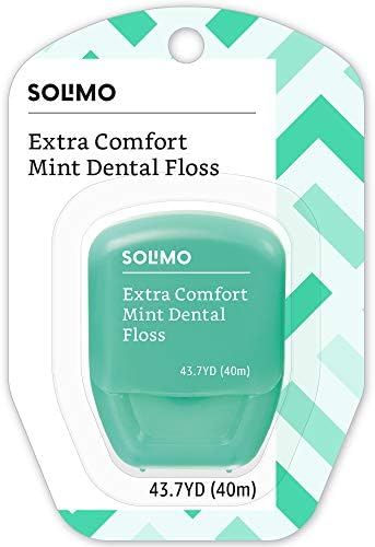 Amazon Brand - Solimo Extra Comfort Mint Dental Floss, 40 M | Amazon (US)
