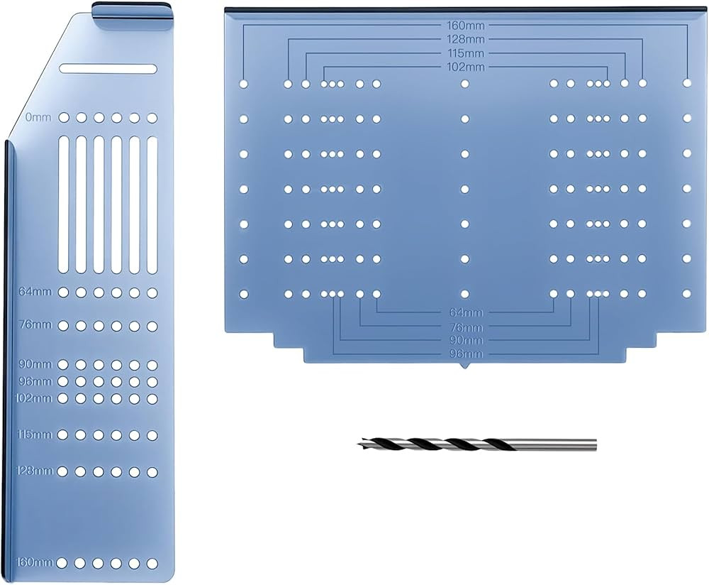 JOY DECOR Kitchen Cabinet Pulls Installation Jig Drill Mounting Template for Cabinet Knobs, Handl... | Amazon (US)