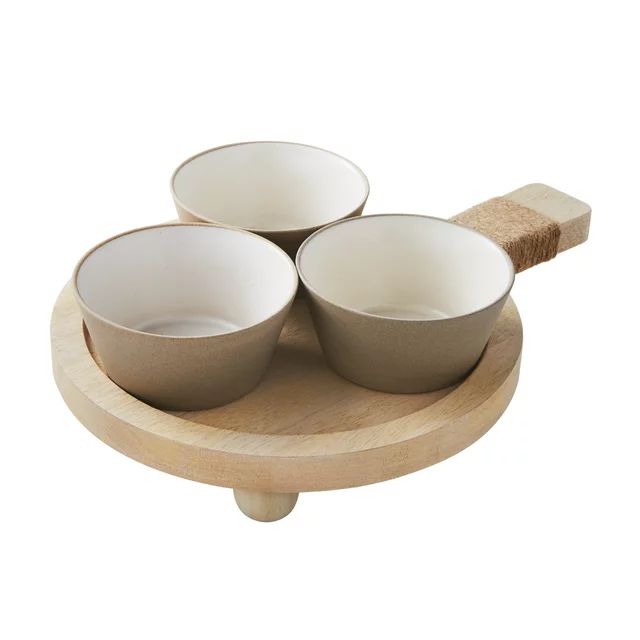 Better Homes & Gardens Whitewash Mango Wood Condiment Board Set by Dave & Jenny Marrs | Walmart (US)