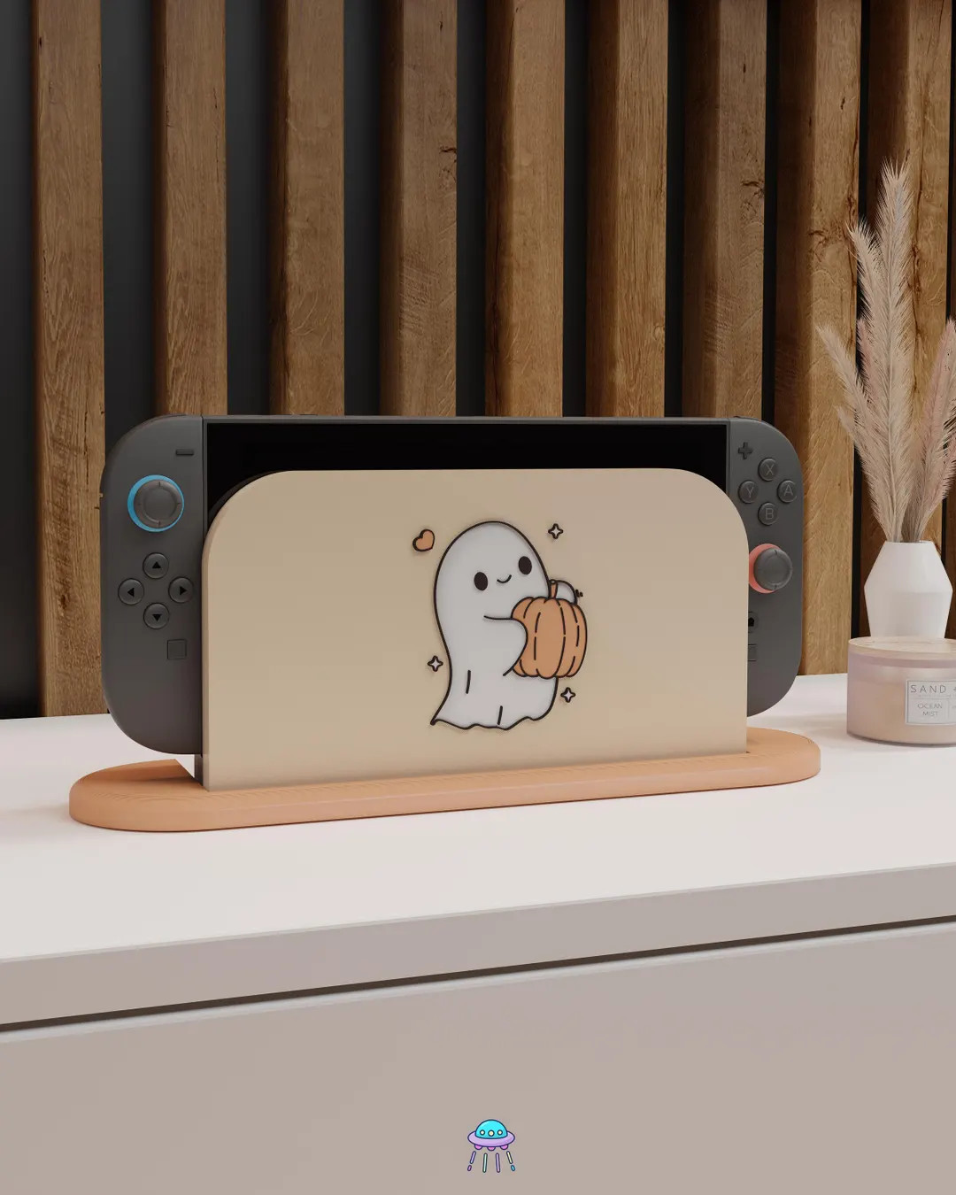 Pumpkin Boo Nintendo Switch 2 Dock Cover | Ghost Autumn Fall Cute Cottage Core Faceplate Design |... | Etsy (US)