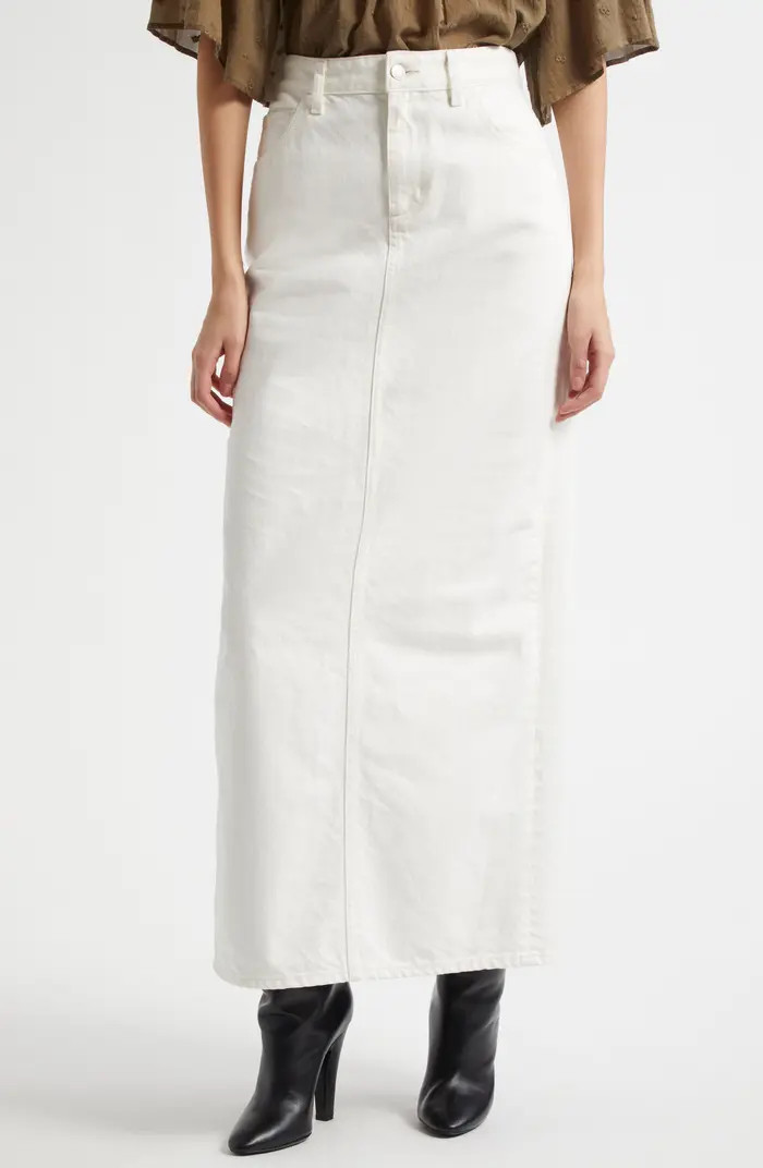 Nili Lotan Ozzy Denim Maxi Skirt | Nordstrom | Nordstrom