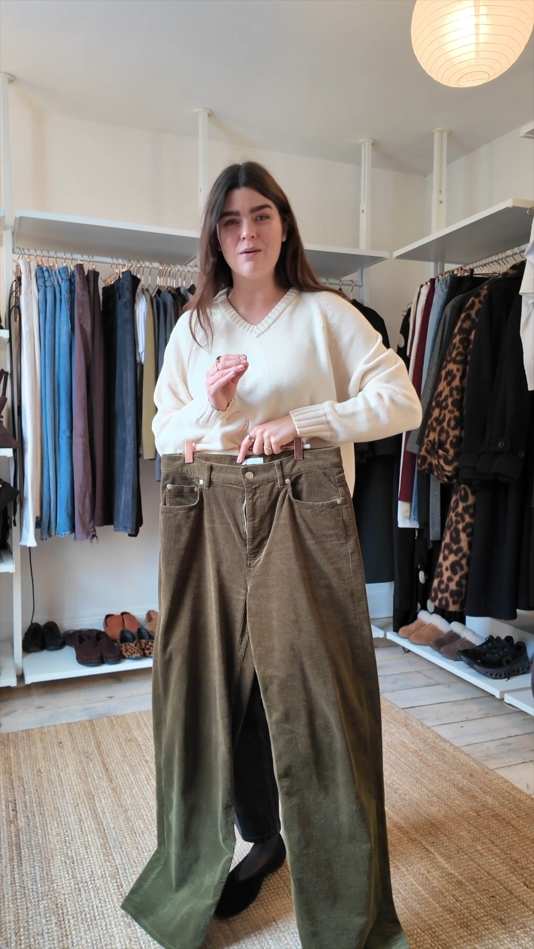 This week’s styling experiment - add some colour! Styling these green cord trousers from Arket for a work from home look.

#LTKwinter #LTKstyletip