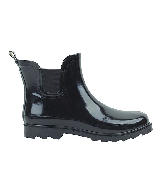 Sunville Women's Rain boots Black - Black Short Rain Boot - Women | Zulily