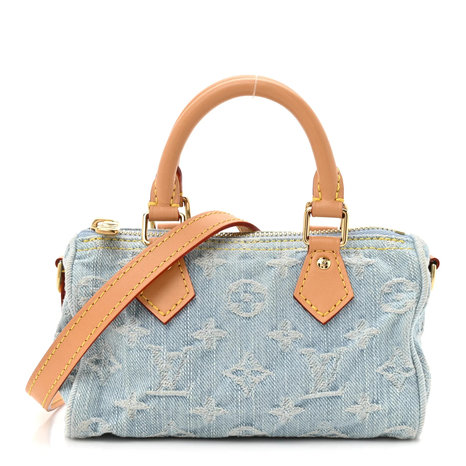 Louis Vuitton Monogram Denim Nano Speedy Sky Blue 1812185 | FASHIONPHILE (US)