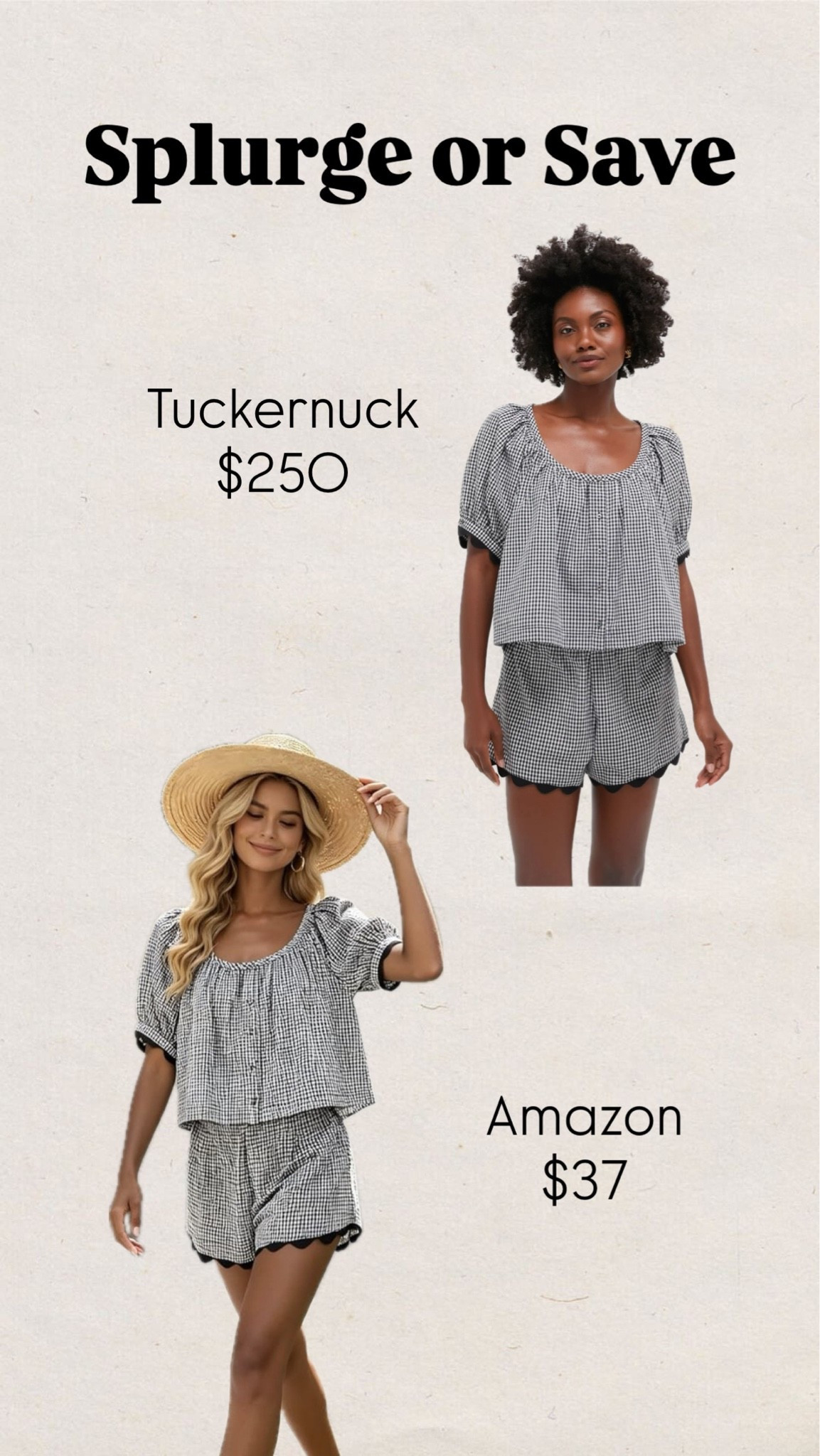 Splurge or save
Tuckernuck matching set
Gingham
Amazon
Spring outfit
Summer outfit
Vacation outfit
Sale

#LTKSaleAlert