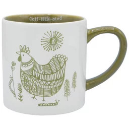 Red Shed 18.6 oz. Nordic Ceramic Mug, Green, Antique Green/White | Tractor Supply