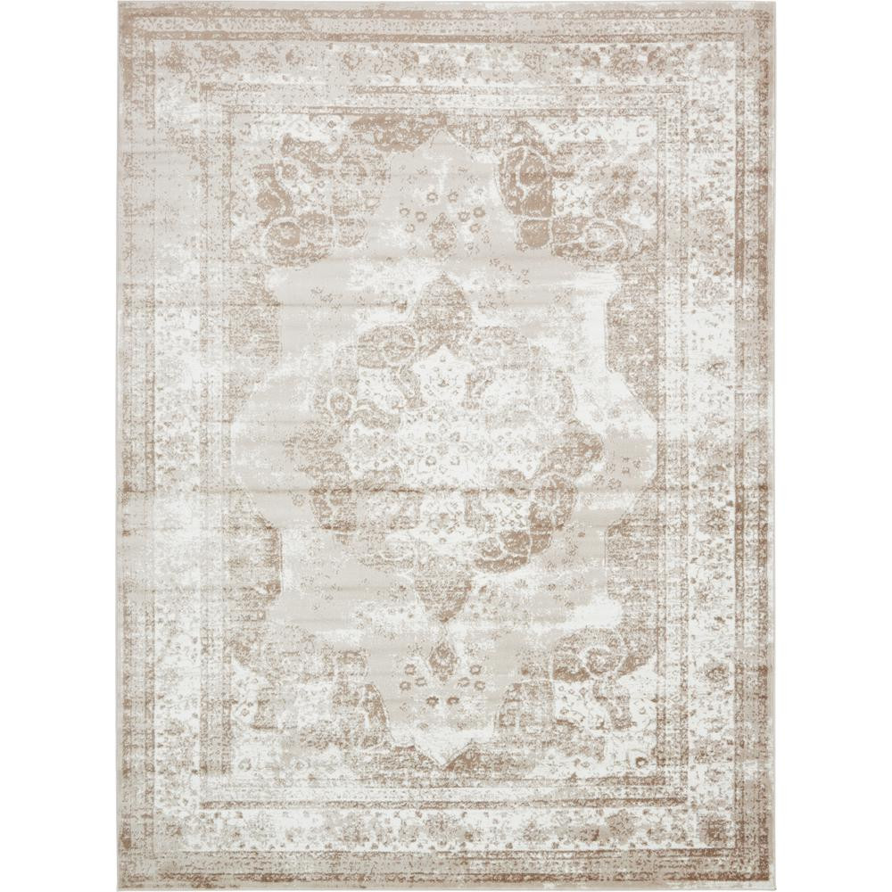 Unique Loom Sofia Salle Garnier Beige 9' 0 x 12' 0 Area Rug-3134071 - The Home Depot | The Home Depot