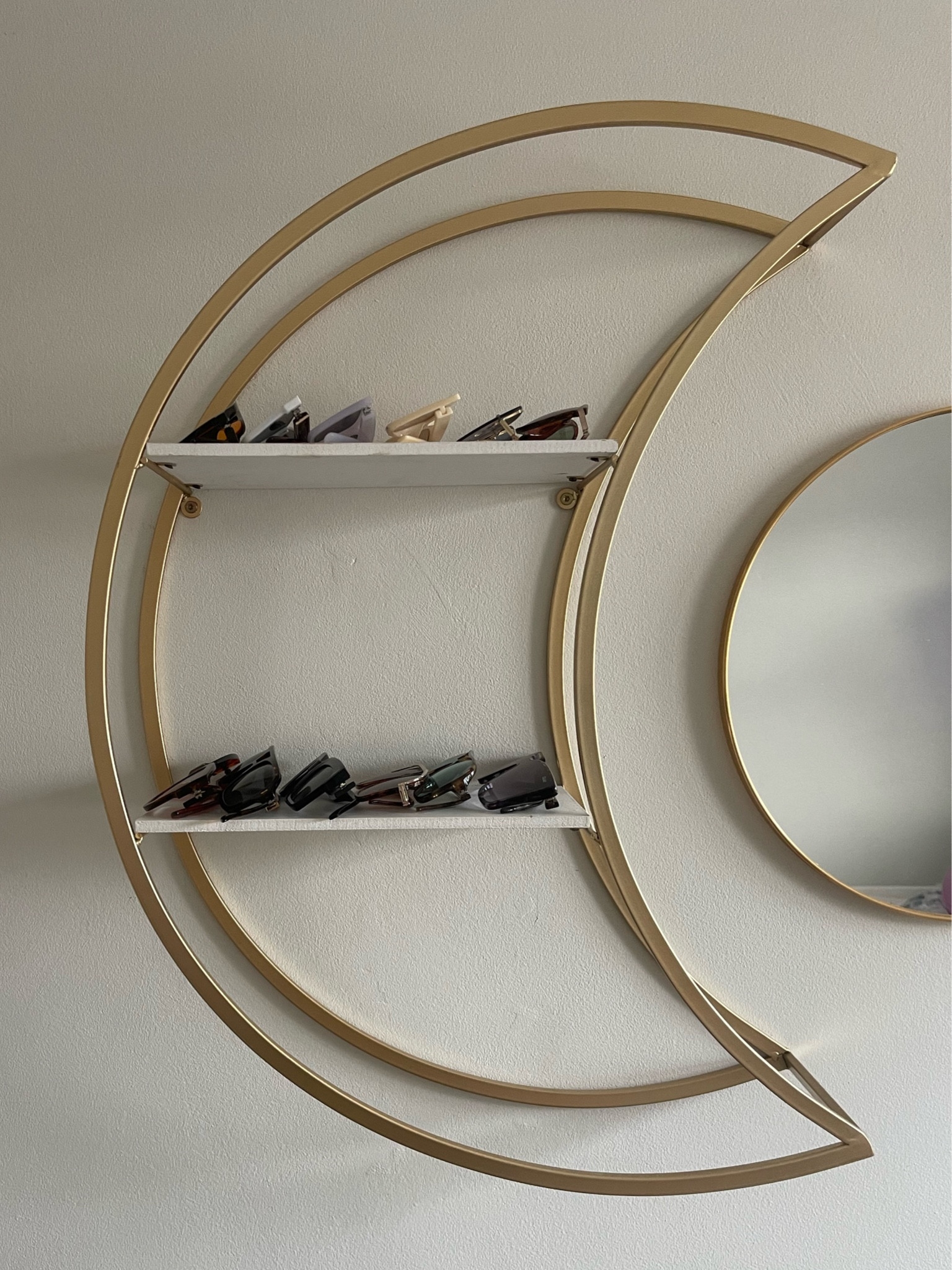 moooooon shelf 🥹 I’m obsessed with her!!! Decided to use to house my sunglasses!! 

#LTKeurope