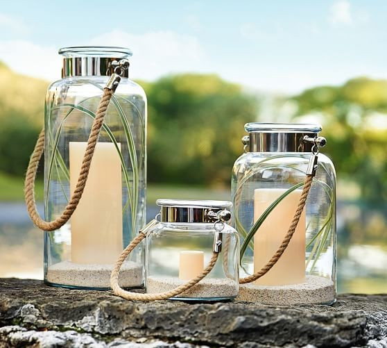 Hyannis Lantern - Silver Finish | Pottery Barn (US)