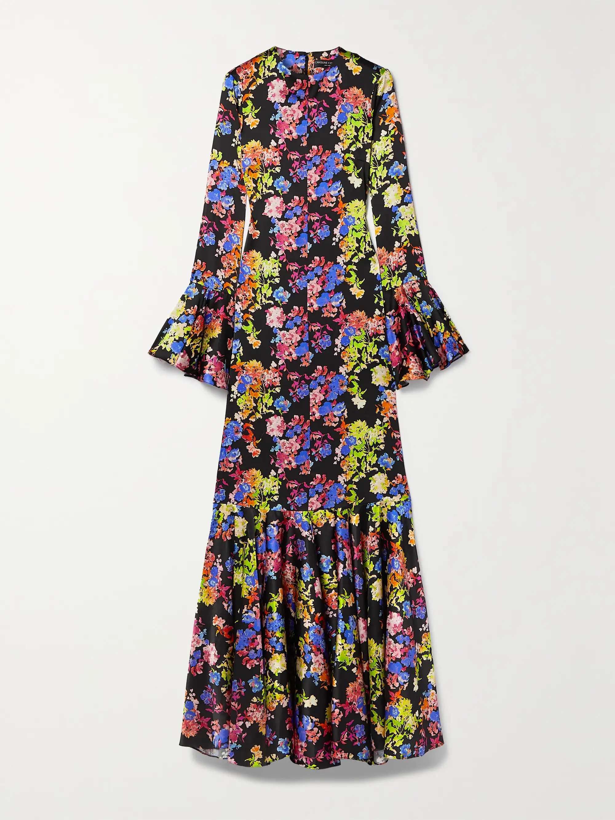 CAROLINE CONSTASAllonia floral-print stretch-silk gown | NET-A-PORTER (US)