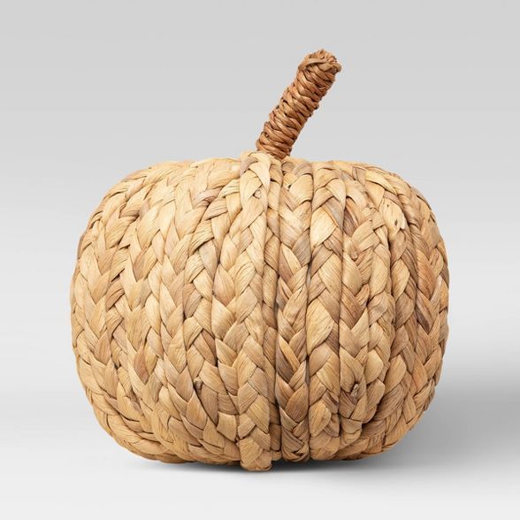 Decorative Raffia Pumpkin Figurine Brown - Threshold™ | Target