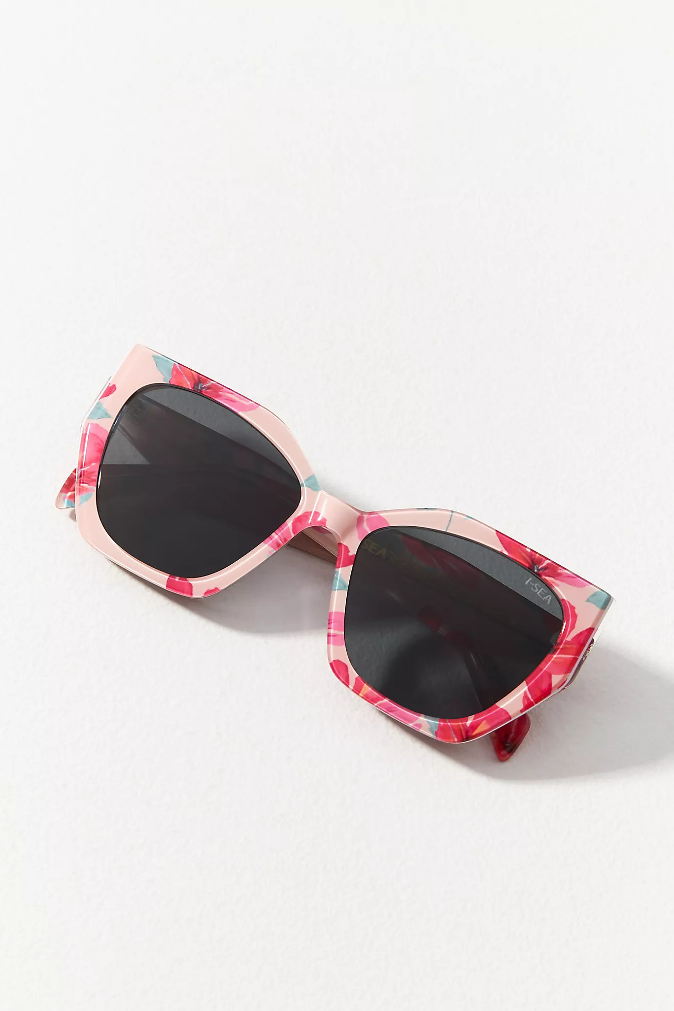 I-SEA Cate Pink Floral Sunglasses | Anthropologie (UK)