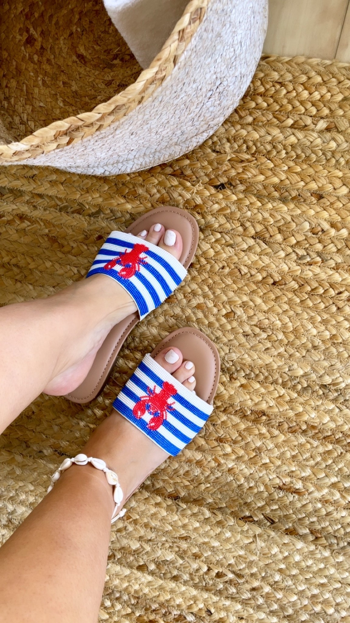 Beaded slide sandal ￼

#LTKTravel #LTKSeasonal