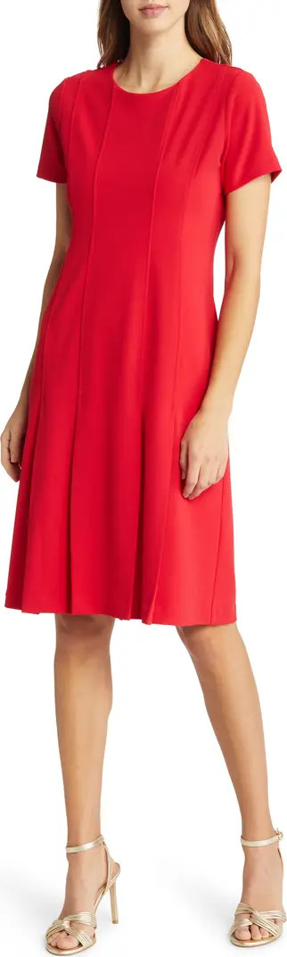 Tahari ASL Fit & Flare Stretch Crepe Dress | Nordstrom | Nordstrom