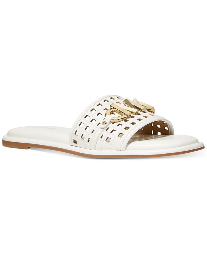 Michael Kors Women's Hayworth Slide Flat Sandals & Reviews - Sandals - Shoes - Macy's | Macys (US)