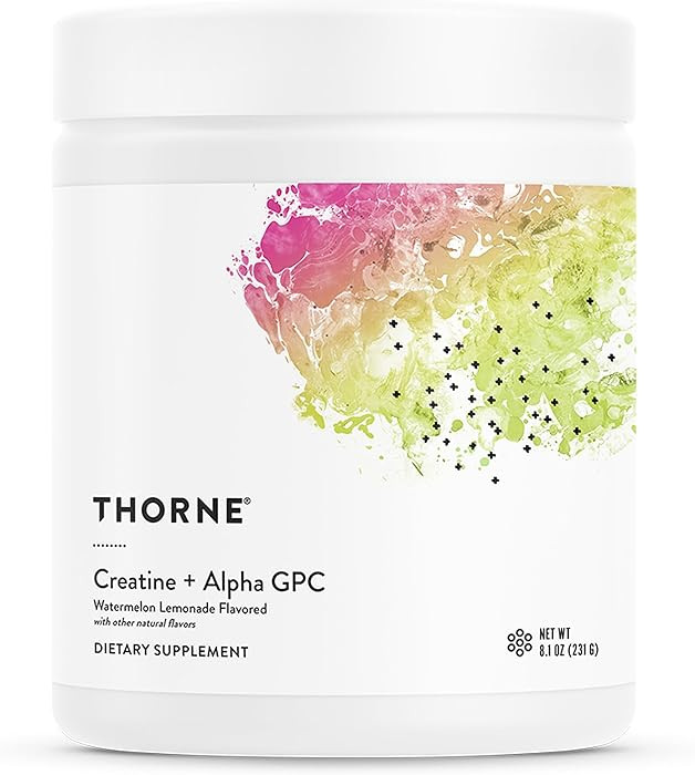 THORNE - Creatine + Alpha GPC - Micronized Creatine Monohydrate Powder - Support for Muscles & Co... | Amazon (US)
