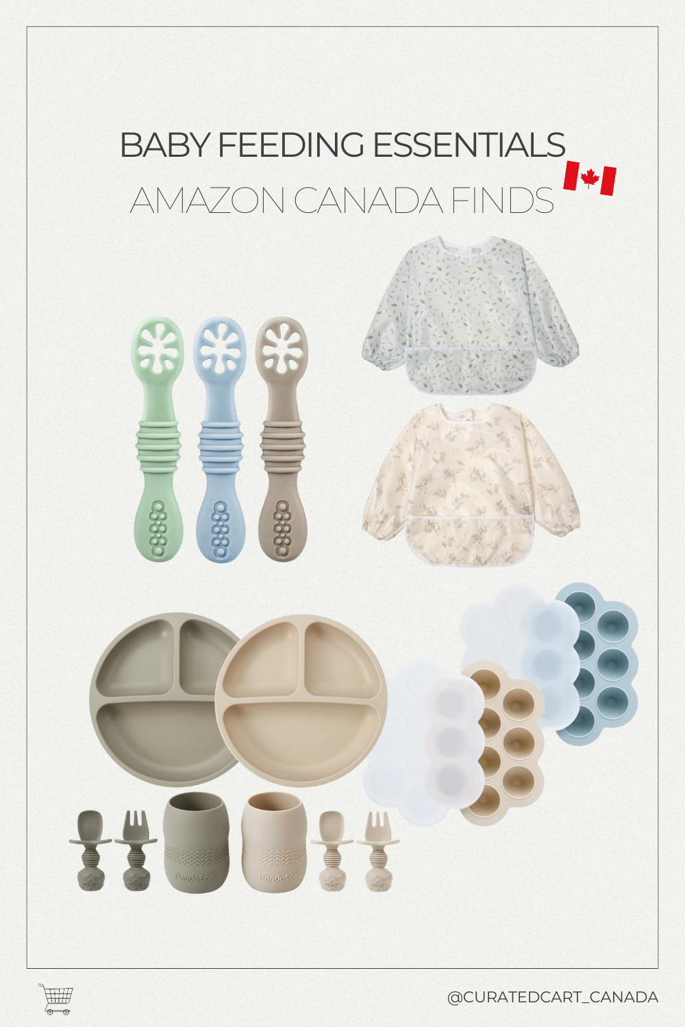 Starting solids or tired of mealtime mess? These Amazon baby feeding essentials are mom-approved and make feeding time so much easier. 🤍

Included:
✔️ Baby spoons perfect for little hands
✔️ Silicone plates that actually stay put
✔️ Easy-clean smocks for messy eaters

All items are available on Amazon Canada and perfect for babies starting solids, BLW, or everyday feeding routines.
📌 Save this for later or tap to shop my favorites. 

 #LTKcanada #LTKbaby #LTKkids