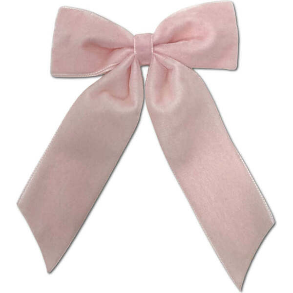 Big Velvet Bow, Blush - LuluLuvs Hair Accessories | Maisonette | Maisonette