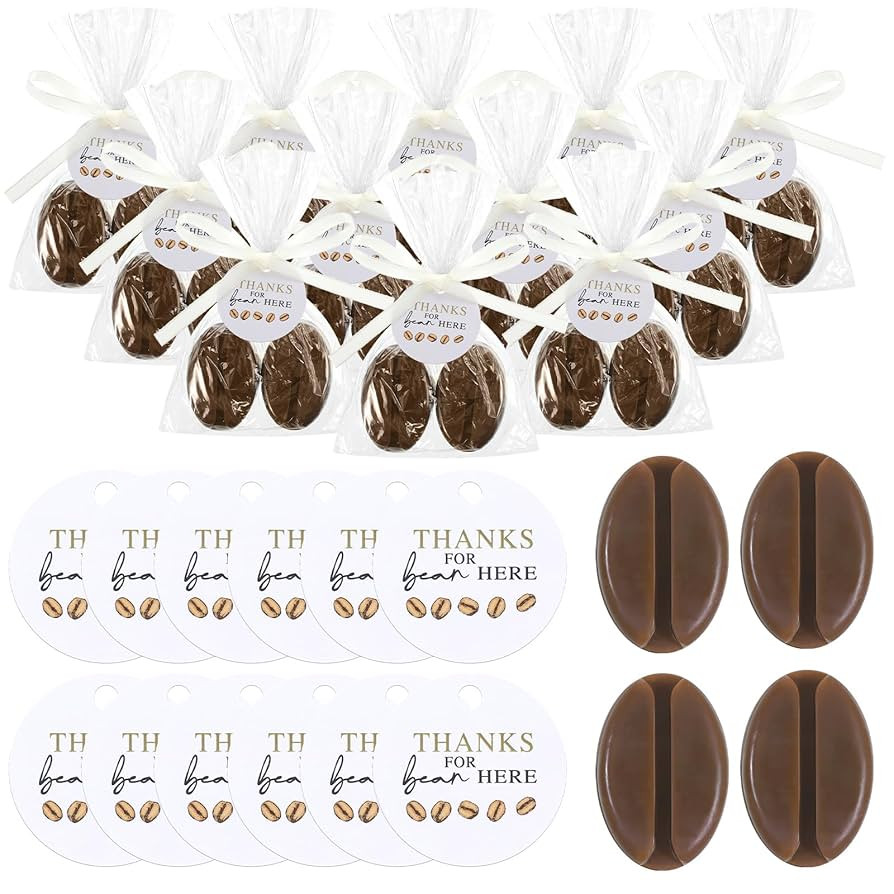 12 Sets 24 Pcs Coffee Bean Soap Wedding Party Favors Gifts Baby Shower Bridal Shower Handmade Nat... | Amazon (US)