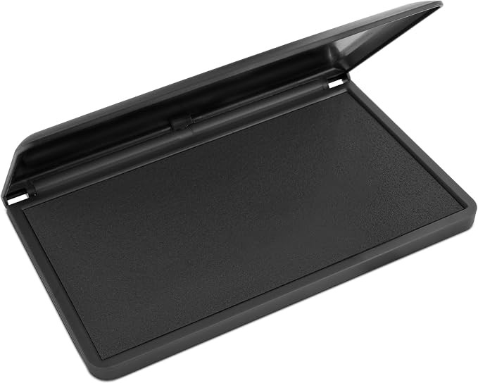 MaxMark Large Premium Black Ink Stamp Pad - 3.5" x 6.25" - Quality Felt Pad | Amazon (US)