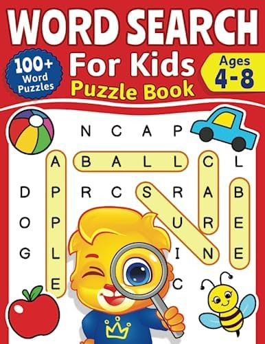 Word Search For Kids Puzzle Book: 100+ Word Puzzles | Fun Challenges For Children Ages 4-8 | Sear... | Amazon (US)
