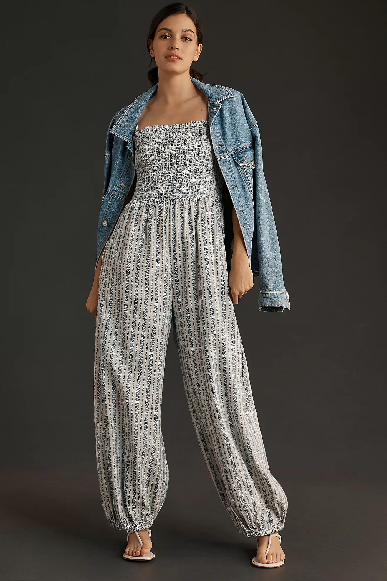 By Anthropologie Linen Balloon Jumpsuit | Anthropologie (US)