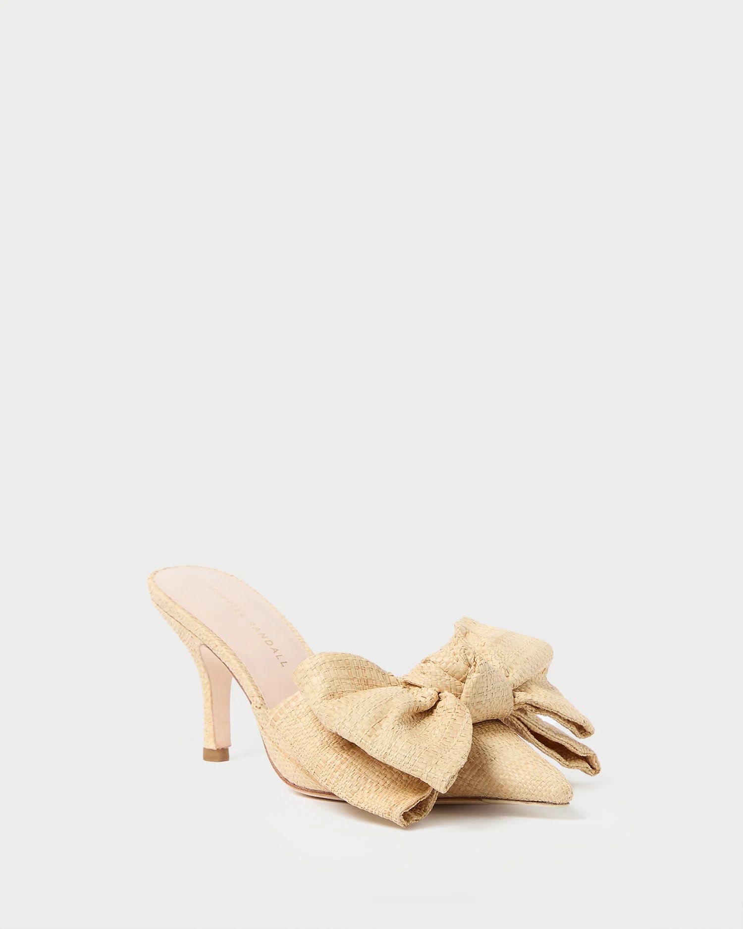 Margot Natural Raffia Bow Mule | Loeffler Randall