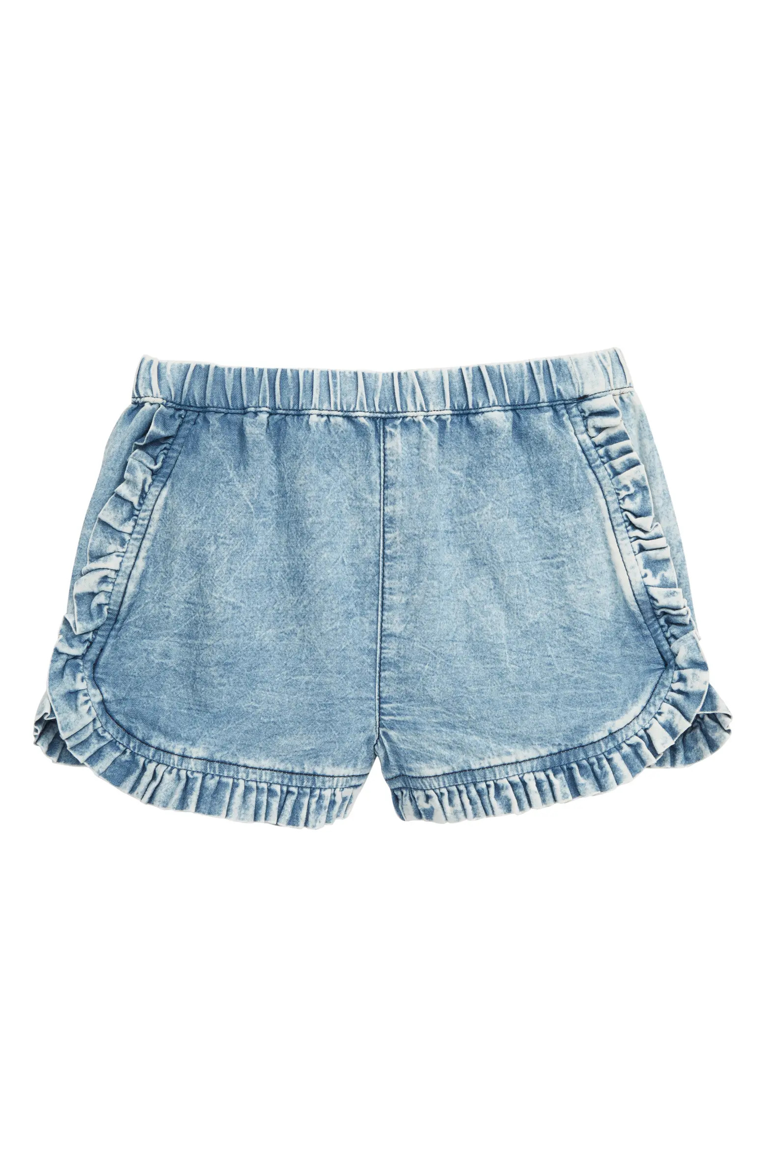 Chambray Ruffle Shorts | Nordstrom