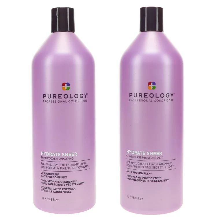 Pureology Hydrate Sheer Shampoo and Conditioner Duo, 33.8 oz each | Walmart (US)