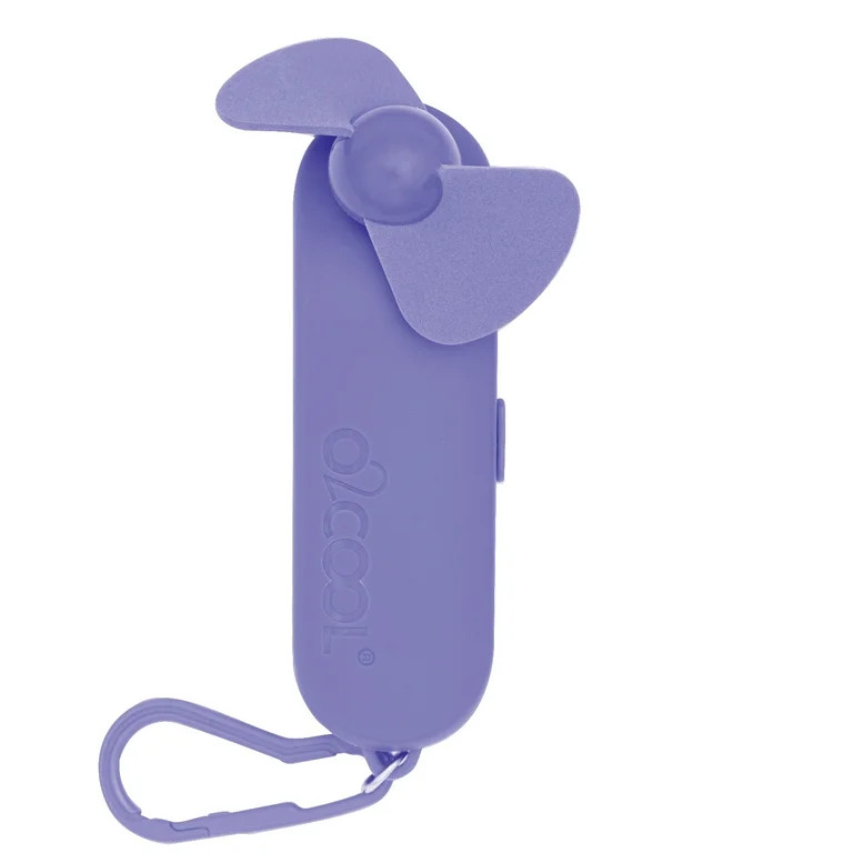 O2COOL 2 inch by 4.2 inch Pocket Carabiner Personal Fan with Batteries, Green - New | Walmart (US)