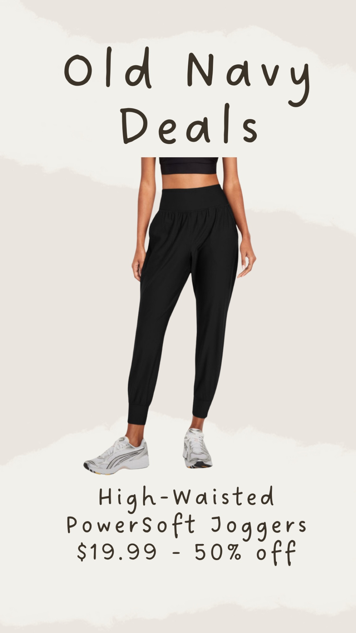 Old Navy High Waisted Power Soft Joggers Sale 50% Off

#LTKStyleTip #LTKFitness #LTKSaleAlert