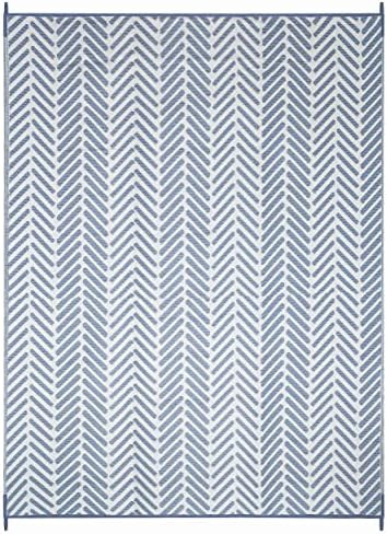 FH Home Outdoor Rug - Waterproof, Fade Resistant, Reversible - Premium Recycled Plastic - Herringbon | Amazon (US)