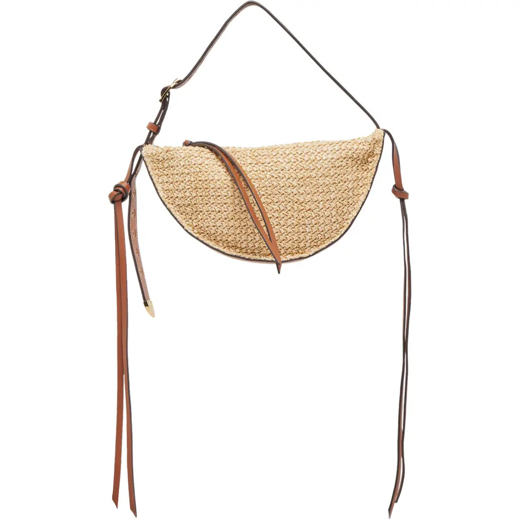 Dolce Vita Monaco Raffia Shoulder Bag in Natural at Nordstrom Rack | Nordstrom Rack